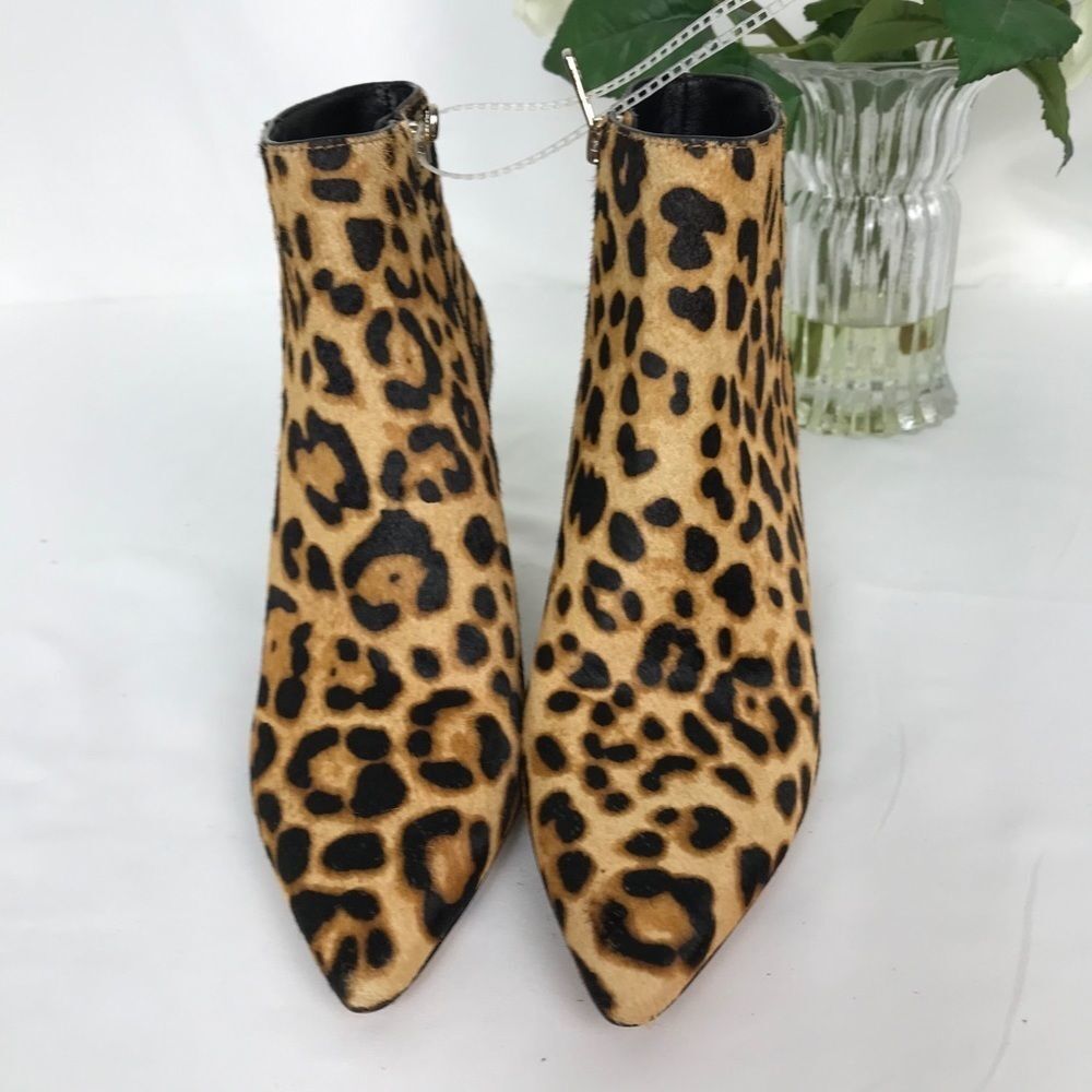 🔴 Antonio Melani Leopard/Tiger Print Fur Bootie - Picture 7 of 16